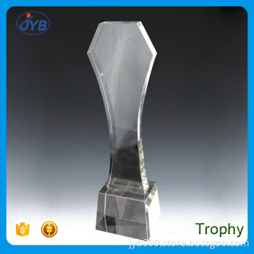 professional k9 handmade crystal trophy in plaque shaped